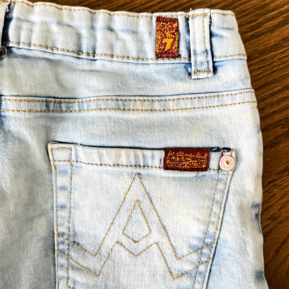 Girls Faded Wash  7 for All Mankind Jeans Size 10